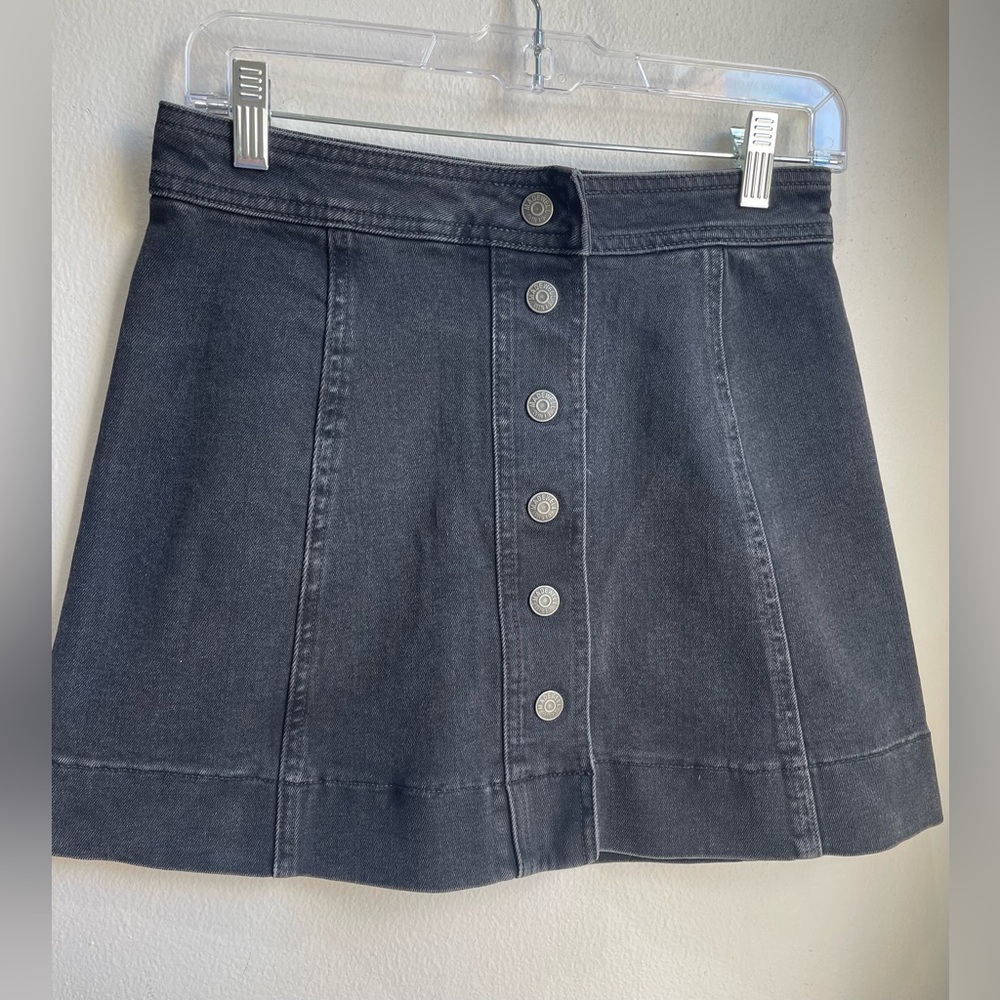 Madewell Black Denim Mini Skirt Size 2